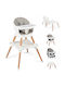 Costway Baby Highchair with Adjustable Height Gray