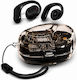 Treqa BT-49 In-ear Bluetooth Handsfree Ακουστικά με Θήκη Φόρτισης Μαύρα