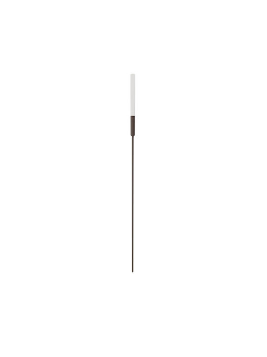 VK Lighting Outdoor LED Floor Lamp for Exterior 1W with Warm White Light IP65 Brown