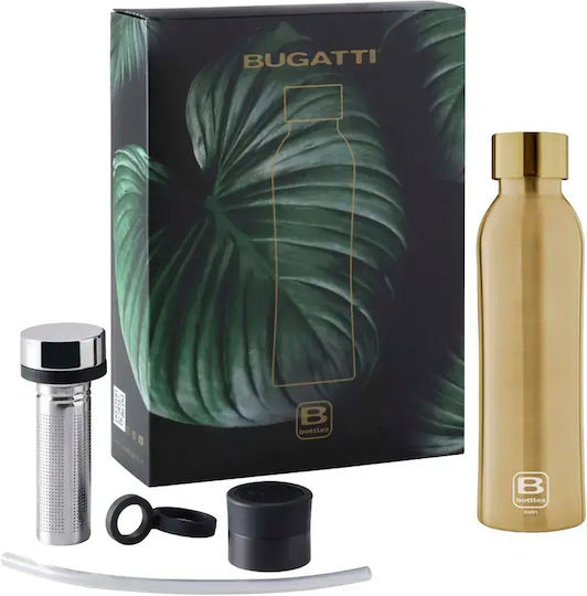 Casa Bugatti Sticlă Termos Oțel Inoxidabil 500ml thermos infusion kit sports kit gift box Dimensiuni L x H x l cu Buclă și Pai