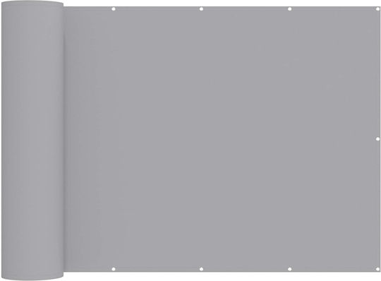 vidaXL Grey Shade Fabric Porch Divider with PU Coating 2x6x6m 160g/m²