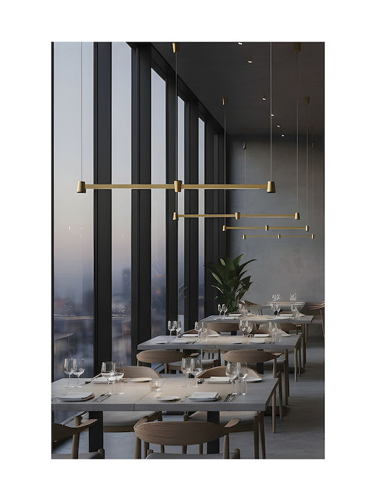 VK Lighting White LED Pendant Light with Warm White Light