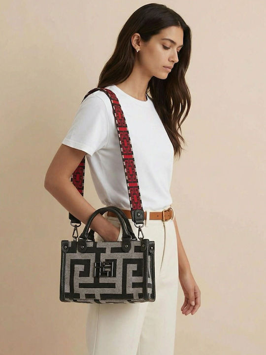 Ames Lithos Leather Women's Shoulder Bag Beige