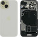 Genuine Back Glass Nfc Flex Flash & Camera Lens Iphone 15 Yellow