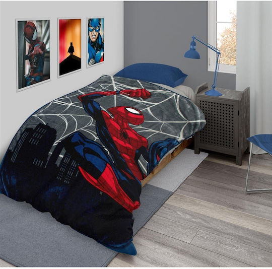 Disney Κουβέρτα Βελουτέ Spiderman Spider-man 220x160εκ.