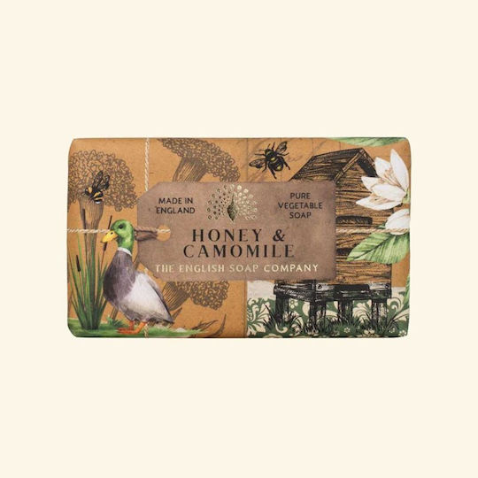 The English soap Company Μπάρα Σαπουνιού με Χαμομήλι & Γλυκερίνη 190gr