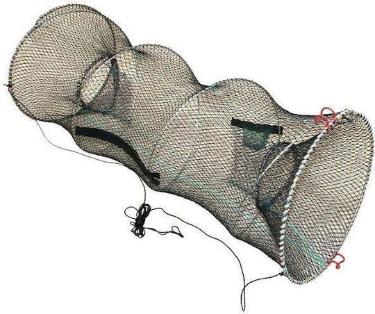Fischfalle 83x44cm Runde Klappbare Faltbare Köderfalle aus Maschengewebe Meer