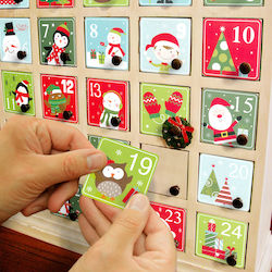 Sticker Set Advent Calendar 1-24 5x5 Cm Self-adhesive Christmas Decoration Sticker Set Advent Calendar 1-24 5x5 Cm Self-adhesive Christmas Decoration