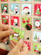Weihnachtsaufkleber Set Adventskalender 1-24 5x5 Cm Selbstklebende Weihnachtsdekoration