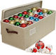 Relaxdays Christmas Bauble Box Snowflake Design...