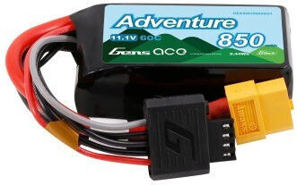 Gens Ace 3s1p Батерия Li-Po 11.1V 850mAh 60C 3S XT60 за RC превозно средство