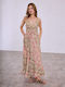 Celestino Women's Maxi Paisley Dress Loose Fit Terracotta