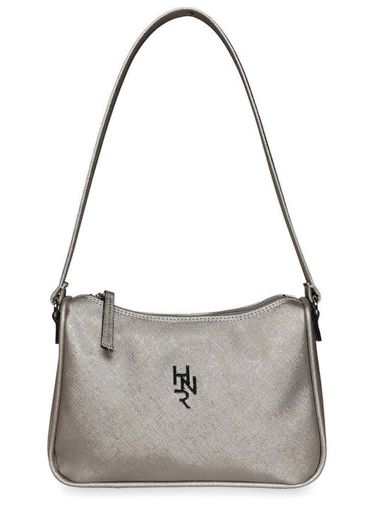 Women's Shoulder Bag Frame Moderna Silver