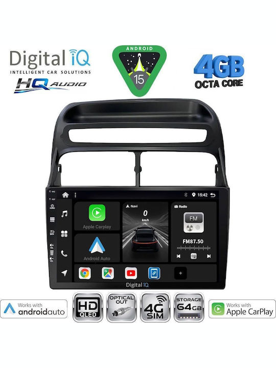 Digital IQ Car Audio System for Fiat Linea 2007-2011 Bluetooth USB WiFi GPS Apple CarPlay Android Auto with 9" Touch Screen