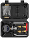 Engine Cylinder Compression Tester Pressure Gauge 10-200 Psi Range 4 X Adapters