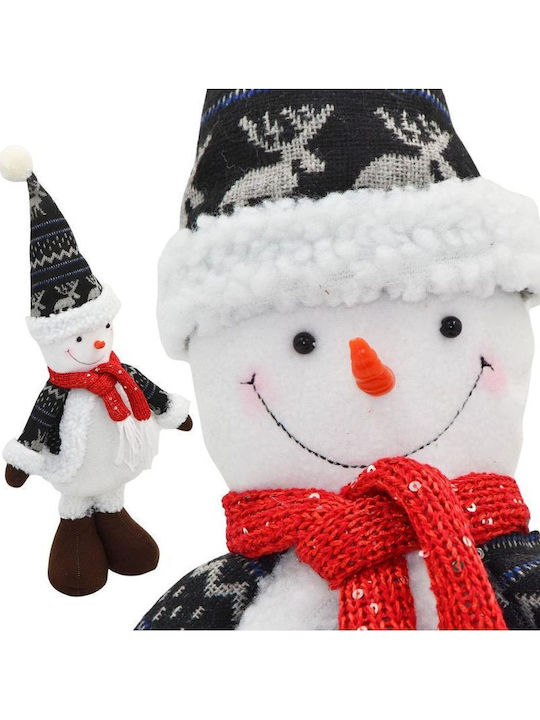 Dekorative SNowman 50cm Grau Silber