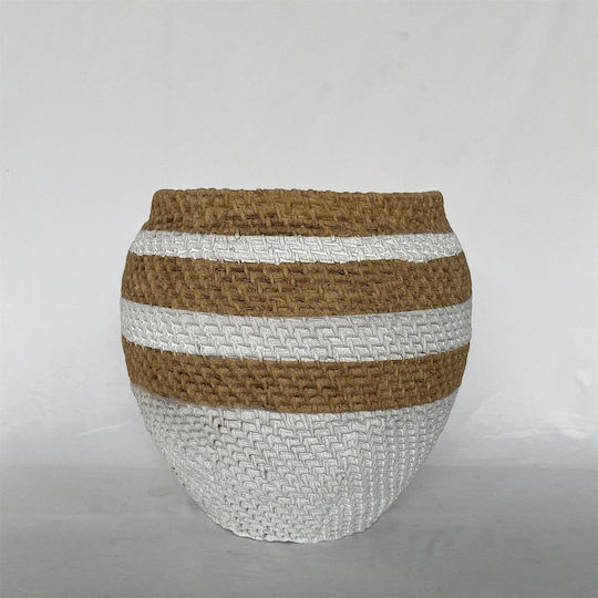 Supergreens Gaia Pithos Concrete Two-Tone Flower Pot 31.5x31.5x30cm