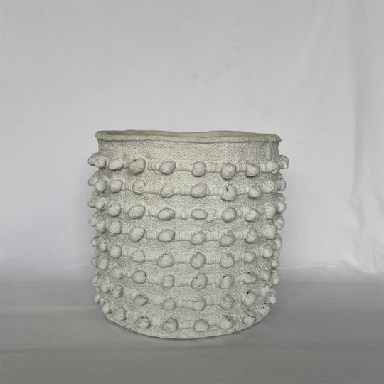 Supergreens Relieva Concrete Beige Flower Pot 35x35x32.5cm