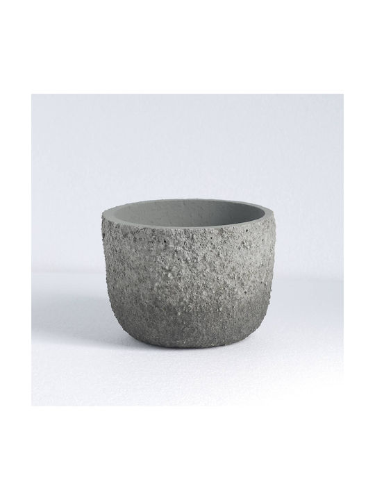Supergreens Rough Concrete Flower Pot Grey 20x20x17cm