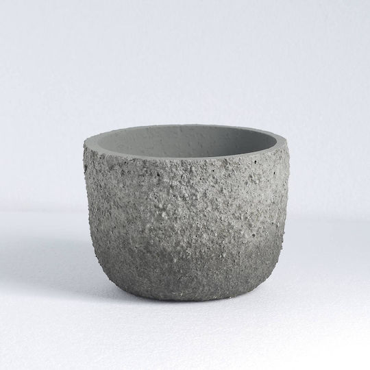 Supergreens Rough Concrete Flower Pot Grey 20x20x17cm