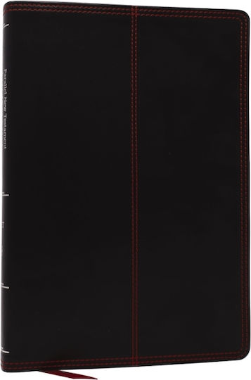 Nkjv-net Parallel New Testament With Net Translators' Notes, Black Leathersoft, Red Letter, Comfort Print - Thomas Nelson Publishers - Leather / Fine Binding
