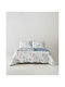 Kentia Raya Single Microfiber Coverlet Set White 160x220cm 2 Pieces