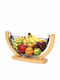 Fruit Bowl Made of Beige Bamboo 32x20cm