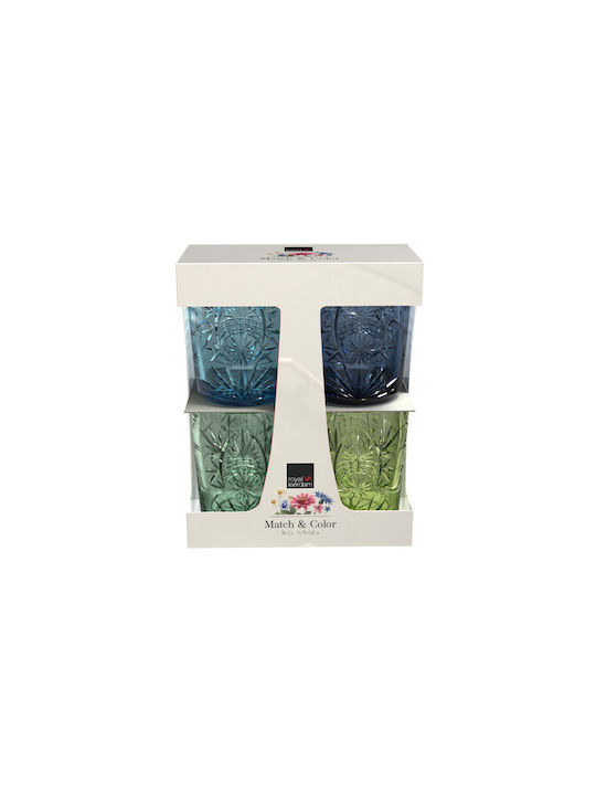 Royal Leerdam Starla Water Glass Set in Blue Color 350ml 4 Pieces