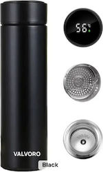 Valvoro Thermosflasche 500ml Schwarz