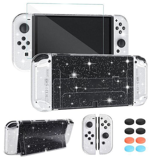 Xdcase Husă din Silicon pentru Consolă Switch OLED / PC Transparentă