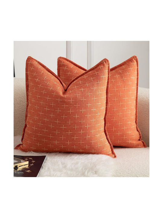 Mandioo Mandioo Zierkissen Orange 55x55cm