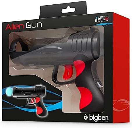 Bigben Interactive Aline Gun Pistol Kabelloser Controller für PS3 / PS4 Schwarzes