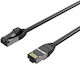 InLine U/FTP (STP) Кат.8.1 Мрежов Кабел Ethernet 0.5м Черен