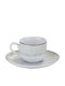 Oriana Ferelli Water Lily Set Coffee Cups Porcelain Brown 6 Pieces