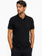Polo Short Sleeve Black Blouse