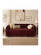 My Home Luxury Decken & Couchdecken Dreisitzer-Sofa Wurf 180x280cm Burgundisch