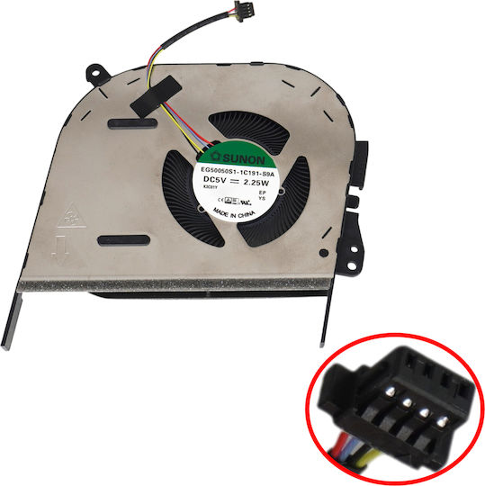 Laptop Fan GPU Cooling Fan Asus Vivobook Pro 16x Oled M7600r M7600q N7600z N7600p M6500q 13nb0uv0t05011 Eg50050s1-1c201-s9a Dq5d518e001 4pin Code 81717
