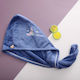 Πετσέτα Microfiber Μαλλιών Μπλε