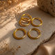 Aluminium Link Gold 14mm 20 Stück 21-14