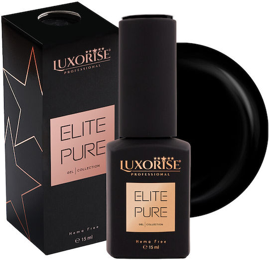 Ojă Pentru Unghii Cu Gel Hema Free Luxorise Elite Pure Elite Negru 15ml