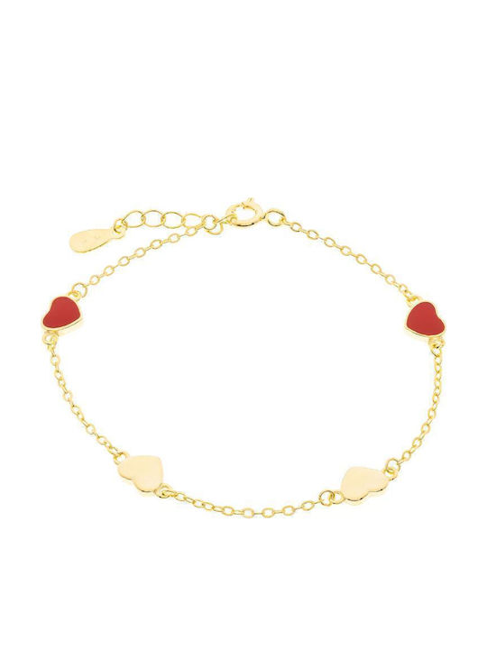 Jools Kids Bracelet From Gilded Silver With Heart