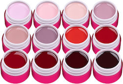 Set 12 Colored Uv Gels Sensopro Milano Nude Red...