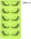 5 Pairs Set Green False Lashes Fox Eye Type Voluminous Realistic Fox Eye Shape Specifications 3dmao-32