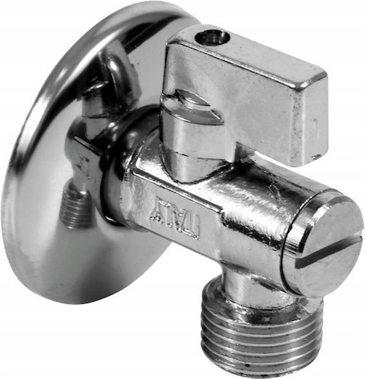 Angle Ball Valve Filter Faucet Cistern 1 2x3 8"