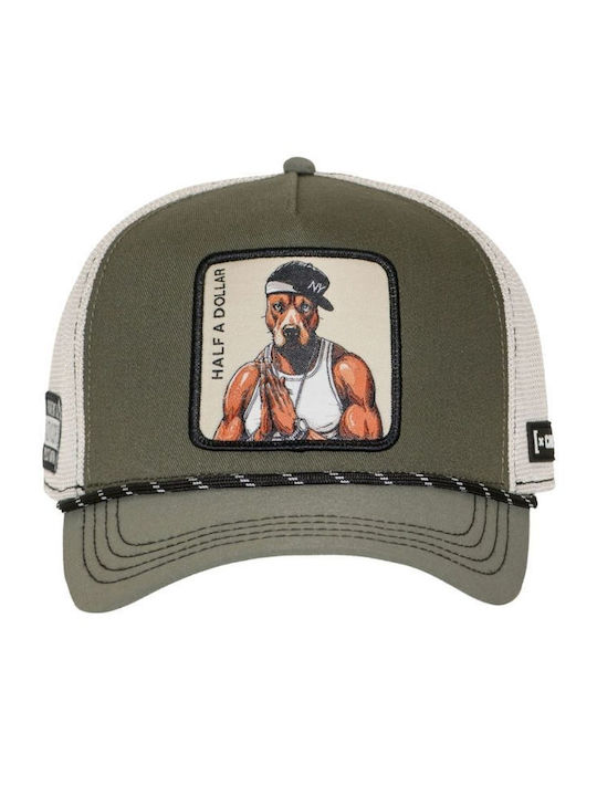 Capslab Kappen Casquette Premium LKW-Fahrer Tarnmuster Unisex Khaki-Cl Hip 1 Pct Half-Khaki
