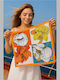 Women's Neck Scarf Orange Shawl