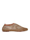 Women's Ballerina Shoes In Tabac Brown Colour