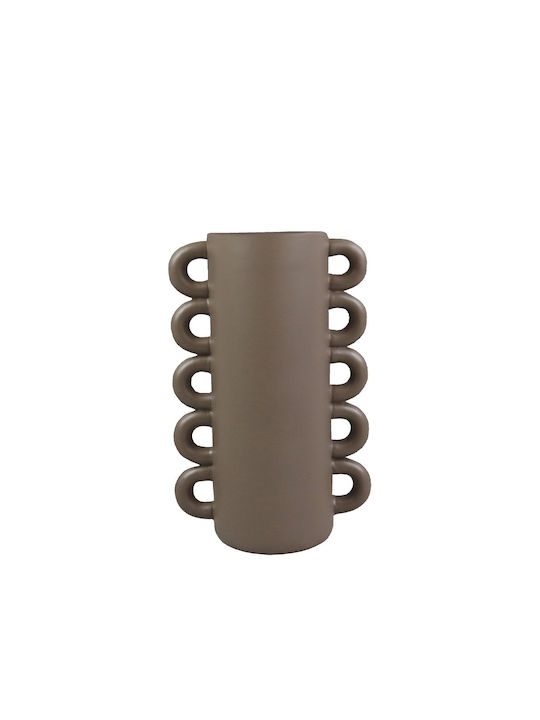 Liberta Decorative Polyresin Vase Thyra Gray 16x10xH25cm
