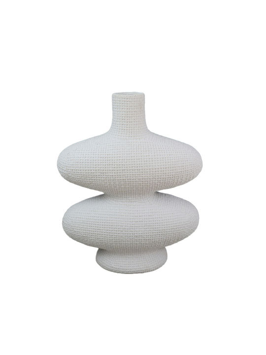 Liberta Decorative Polyresin Vase Randi White 3...