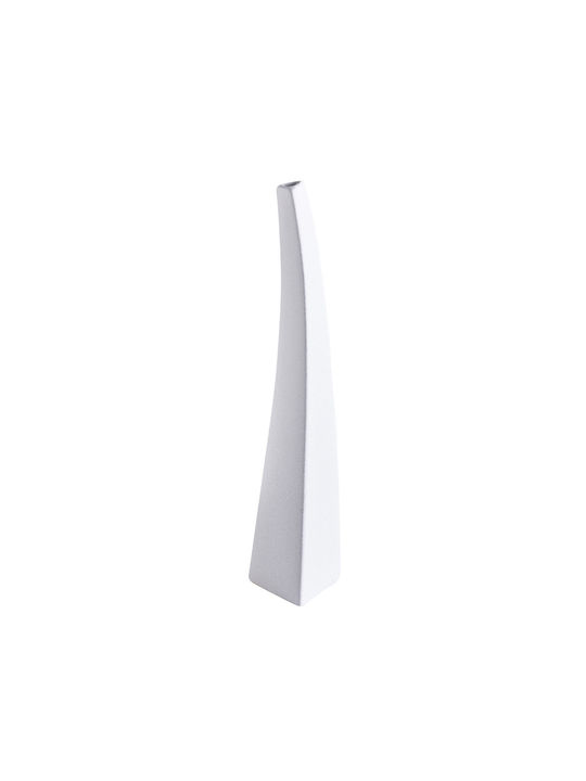 Liberta Decorative Ceramic Vase Irida White 11x10xH50cm